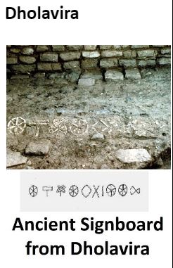 Ancient Signboard From Dholavira - Indus Valley Civilization