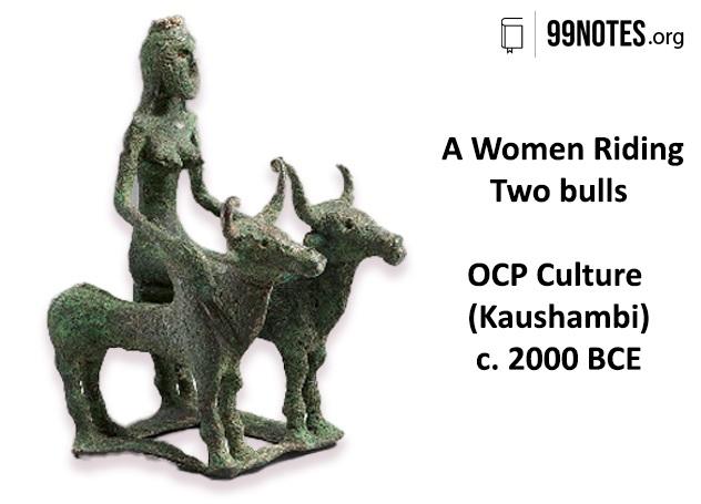 A Woman Riding Two Bulls- Ocp Culture