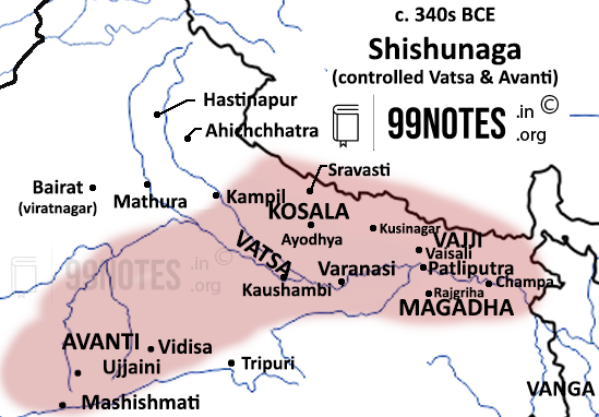 Expantion Of Magadha Empire During Shishunaga Dynasty