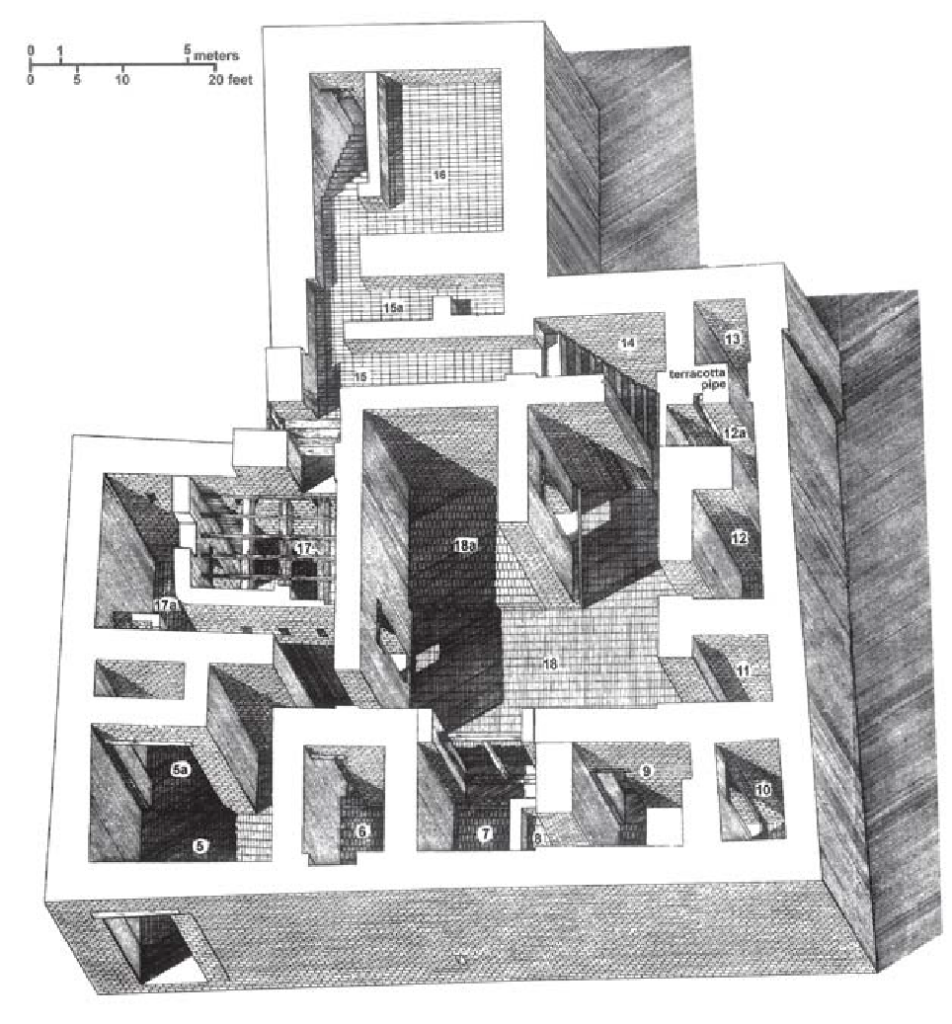 A Typical House In Mohenjodaro- Indus Valley Civilization