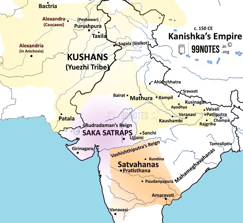 Kanishka'S Empire - Kushan Dysnasty (Yuezhi Tribe)