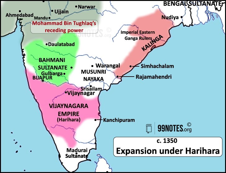Expansion Under Harihara: Bahmani Kingdom Upsc Notes