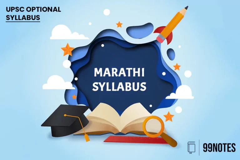 Upsc Marathi Literature Syllabus Pdf For Ias Mains 2024