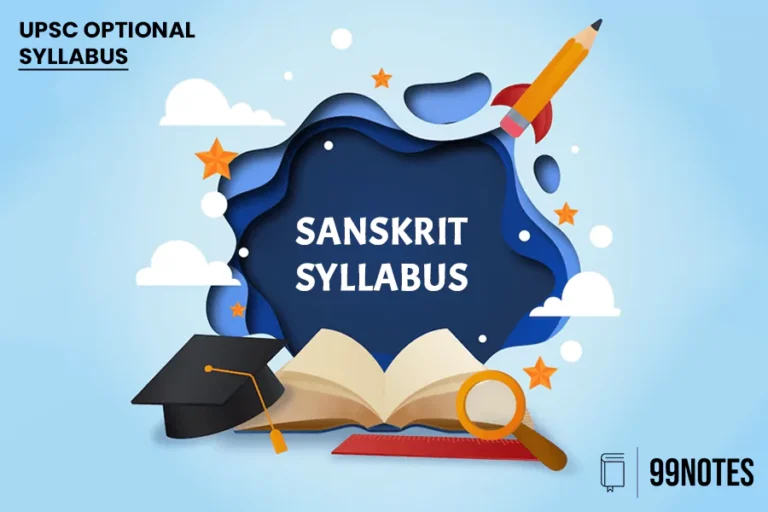 Upsc Sanskrit Optional Syllabus Pdf For Ias Mains 2024