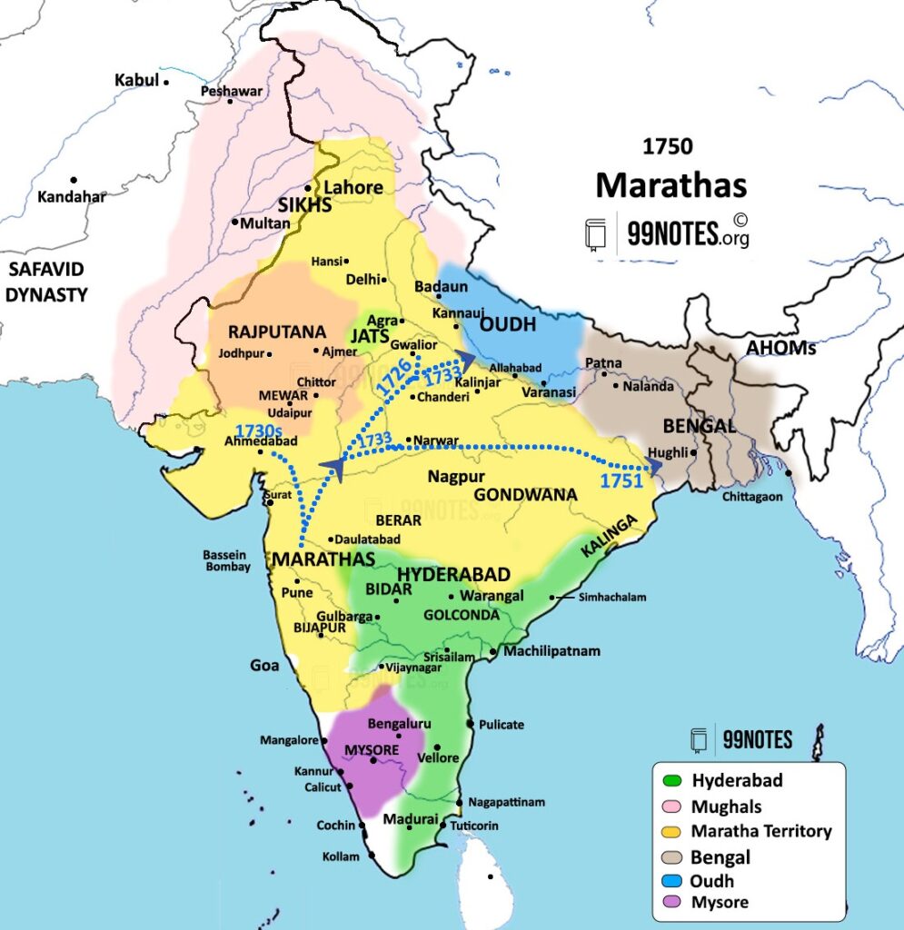 Maratha Empire History, Rulers, War And Administration