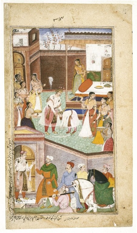 Leaf From Rajm-Nama, Persian Translation Of Mahabharat