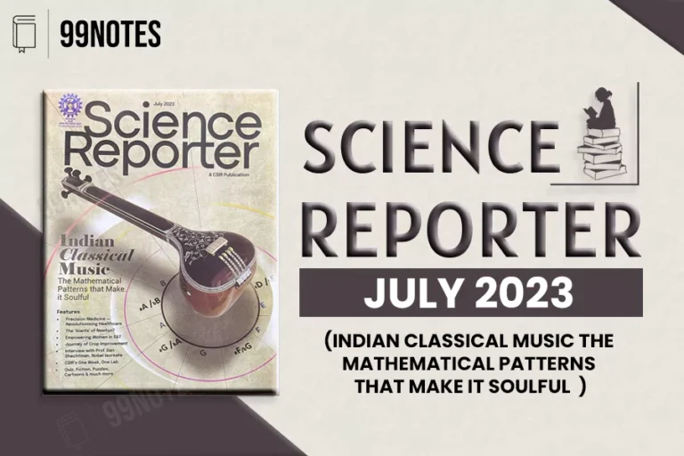 Science Reporter Magazine Summary July 2023