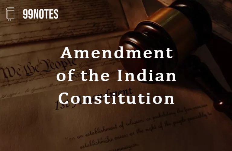 Amendment Of The Indian Constitution