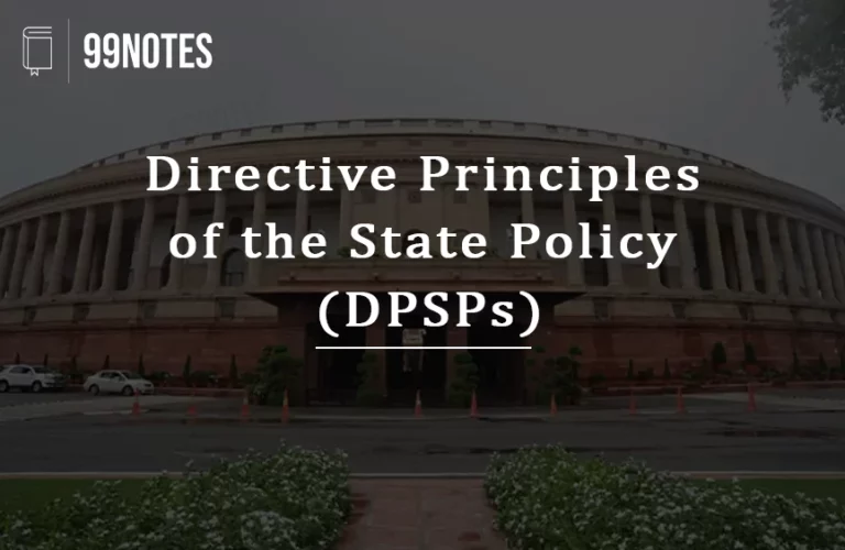 Directive Principles Of The State Policy (Dpsps)