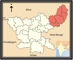 Santhal Rebellions Map
