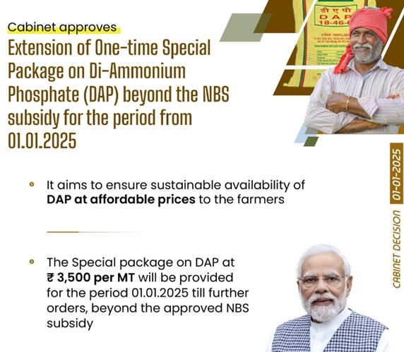 Cabinet Approves Extension Of Special Package On Di-Ammonium Phosphate (Dap) Subsidy